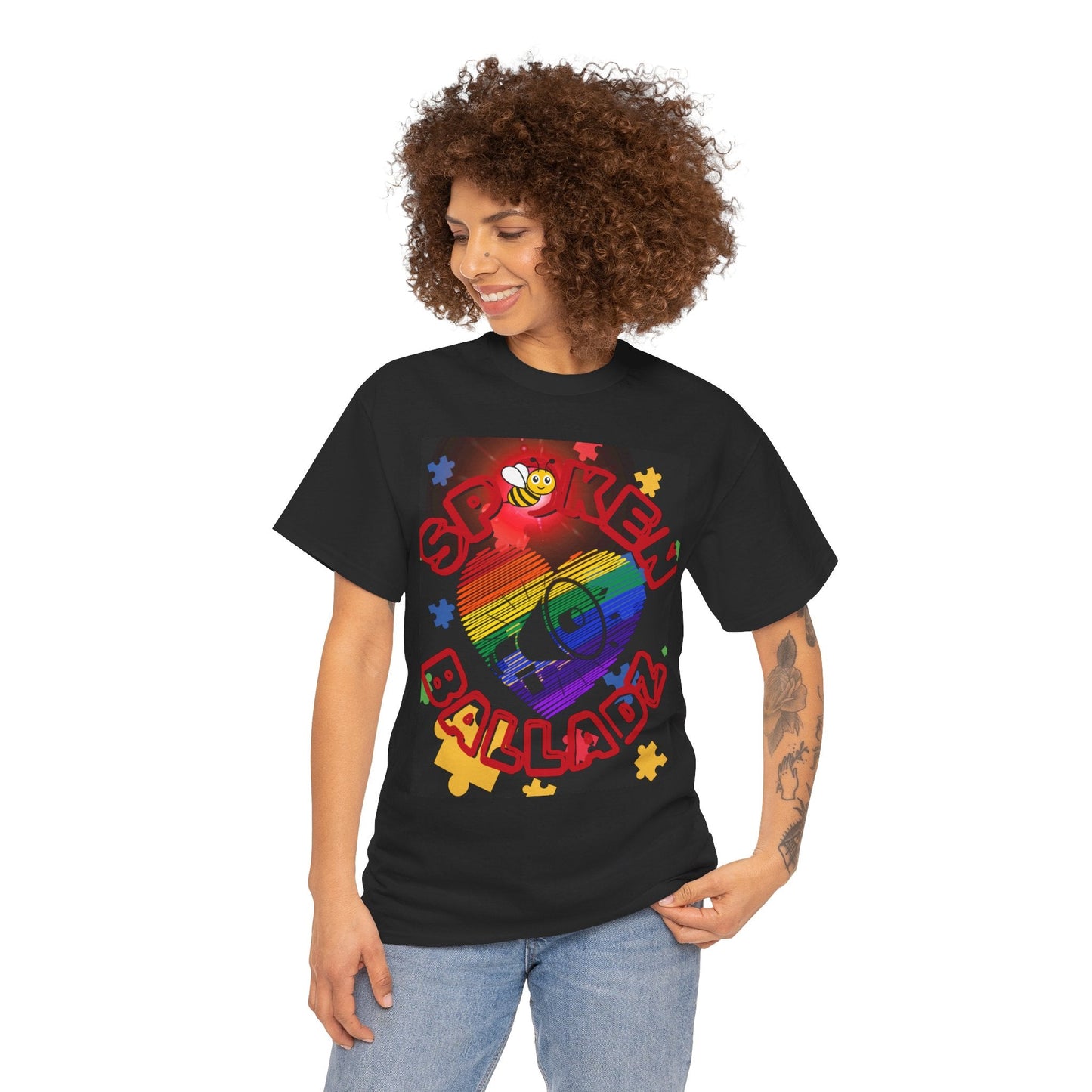 Spoken Balladz Autism Beyond The Limit With Love (Adults) Designer T-Shirt Printify