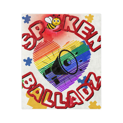 Spoken Balladz Autism Beyond The Limit With Love Microfiber Blanket Printify
