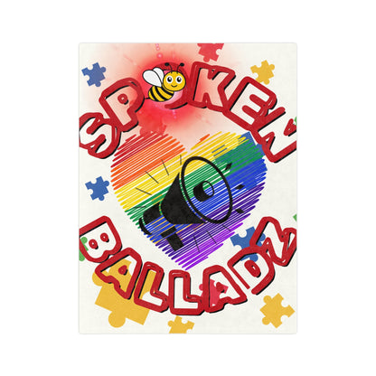 Spoken Balladz Autism Beyond The Limit With Love Microfiber Blanket Printify