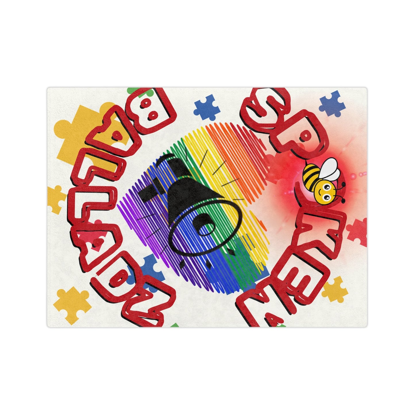 Spoken Balladz Autism Beyond The Limit With Love Microfiber Blanket Printify