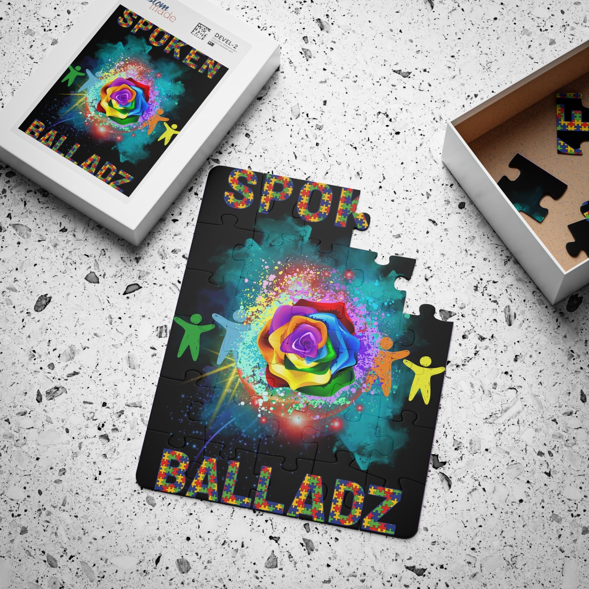 Spoken Balladz Autism Beyond The Limit Kids' Puzzle - 30-Piece No Limit Flower Printify