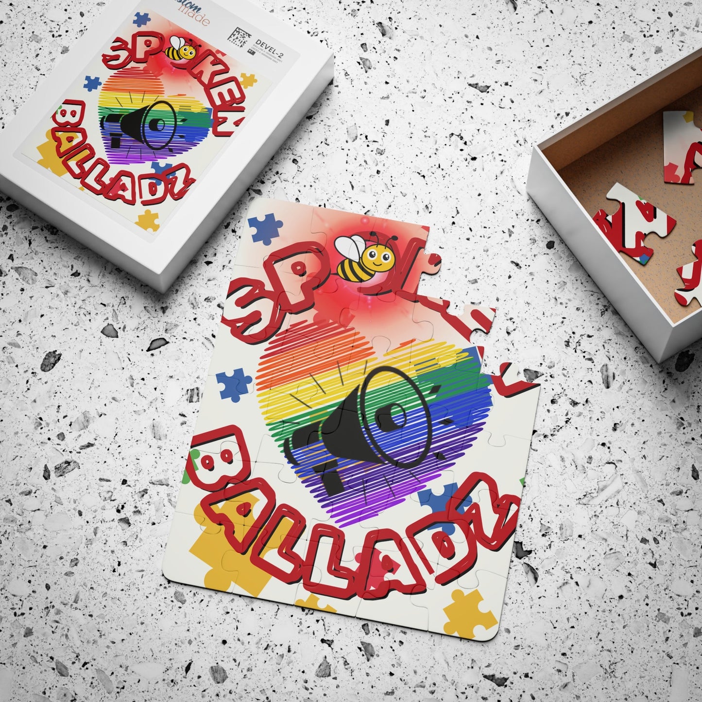 Spoken Balladz Autism Beyond The Limit With Love Kids' 30-Piece Puzzle Printify