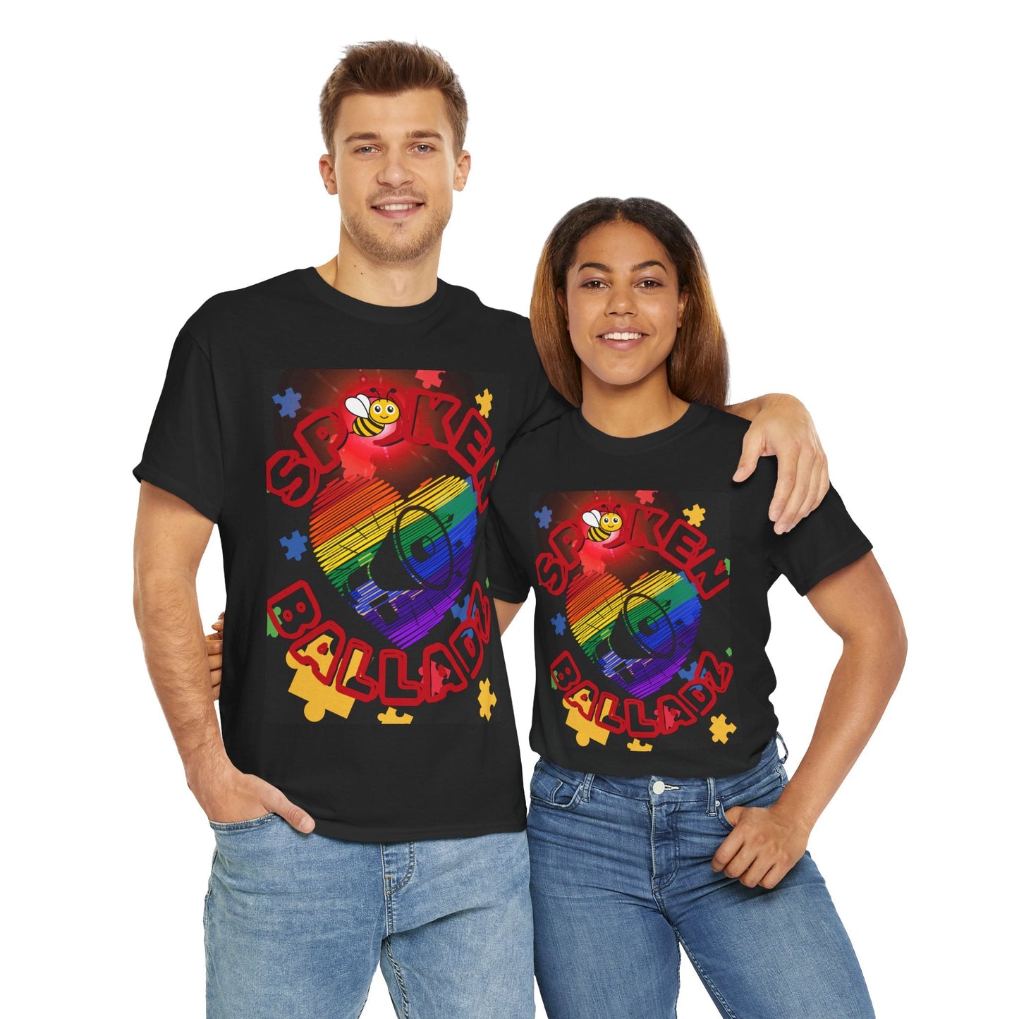 Spoken Balladz Autism Beyond The Limit With Love (Adults) Designer T-Shirt Printify