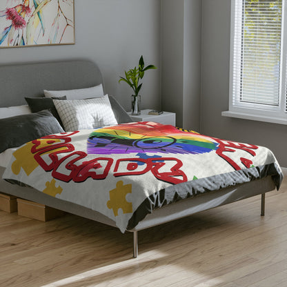 Spoken Balladz Autism Beyond The Limit With Love Microfiber Blanket Printify