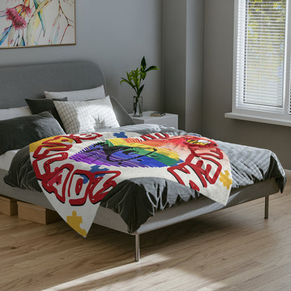 Spoken Balladz Autism Beyond The Limit With Love Microfiber Blanket