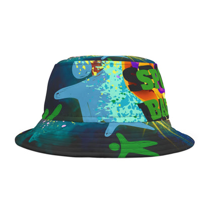 Spoken Balladz Vibe Bucket Hat - Colorful Artistic Headwear for Autism Awareness
